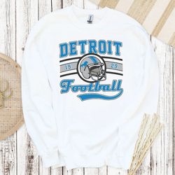 Vintage Detroit Lions Football Crewneck Sweatshirt, NFL Retro Shirt, American Football Shirt