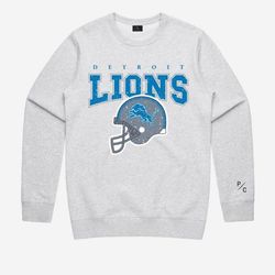 Detroit Lions Vintage Helmet Unisex Sweatshirt, NFL Vintage 90s Shirt, Gift For Her, Gift For Him