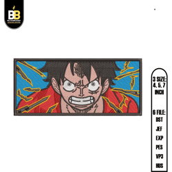 luffy haki embroidery design ,digital embroidery,embroidery files, digital embroidery design