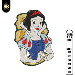 disney the snow white embroidery,princess embroidery, cartoon embroidery embroidery design