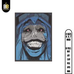 solo leveling embroidery design file, manhva solo leveling anime embroidery design, machine embroidery