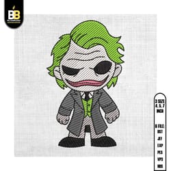 super villain joker couple matching design embroidery