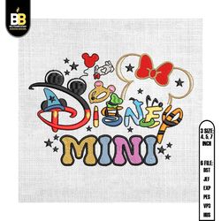 disney mini minnie mouse friends embroidery