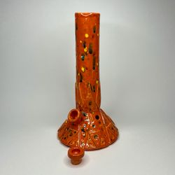 Handmade Ceramic Bong with Turbo Hole Vase