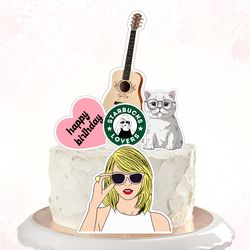 Taylor Swift Cake Topper Bundle | Instant Download