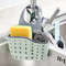 bISmKitchenStorageDrainBasketSoapSpongeHolderKitchenSinkHolderAdjustableSpongeShelfHang