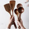 5NEb17piecessetteaktablewarespoonColanderspoonSpecialnanosoupskimmingCookingspoonWood