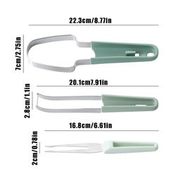 2-in-1 stainless steel watermelon cutting fork watermelon slicer cutter watermelon fruit cutting for artifact kitchen