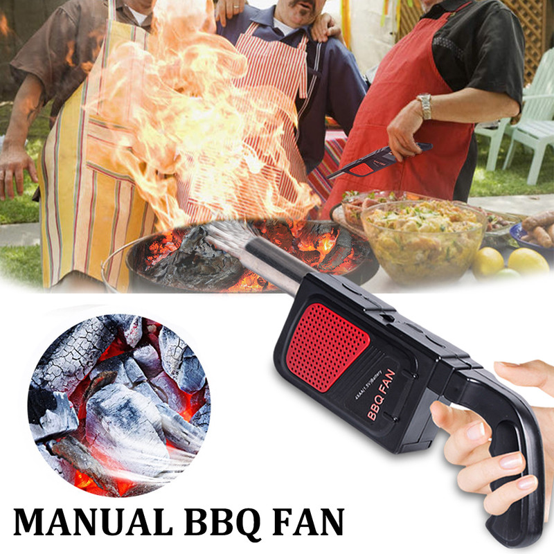 YFo7LMETJMABBQAirBlowerPortableHandheldElectricBBQFanOutdoorCampingBarbecueCharcoalGril