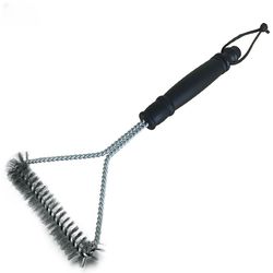 grill cleaning brush bbq tool grill brush 3 stainless steel brushes in 1 cleaning bbq accessories best cleaner barbecue