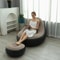 Lazy Couch Sofas Inflatable Foldable Recliner Outdoor Sofa Bed with Stirrups Comfortable Combination