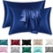Super Soft Satin Silk Pillowcase Set Coral Standard Size Super Soft Pillow Cases For Hair Skin 8
