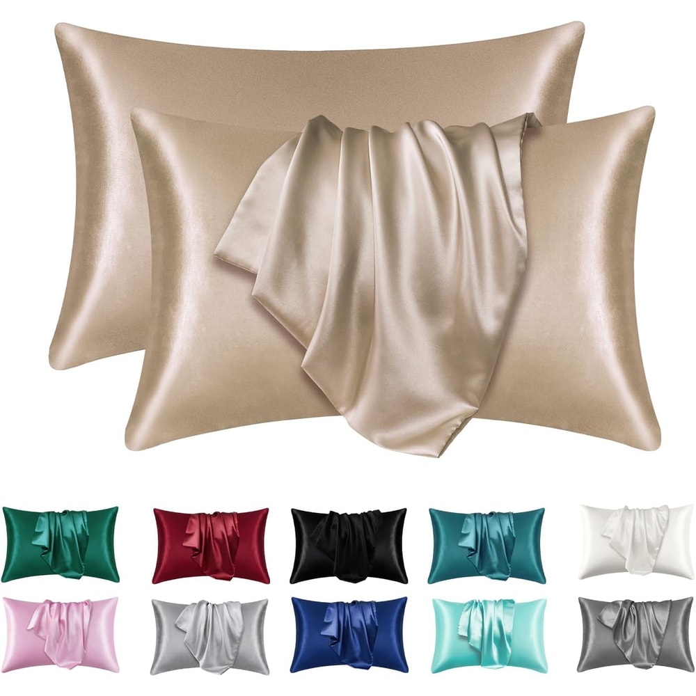 Comfortable Silk Feel Pillowcase Set