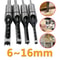 HSS Square Hole Drill Set 6-16mm - Woodworking Auger & Mortising Chisel Kit for DIY Furniture Making & Carpentry