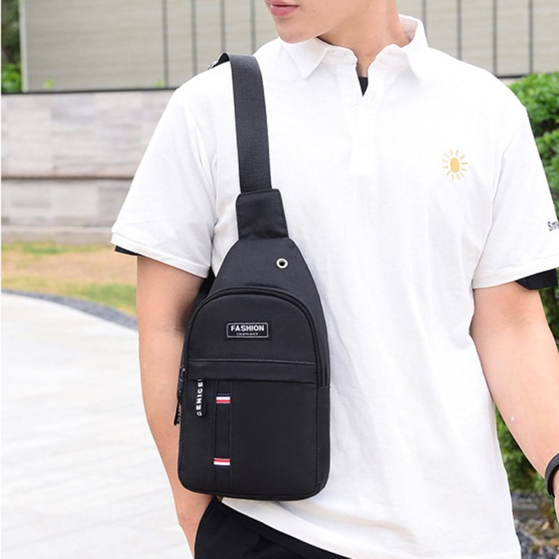 Adjustable Strap Fanny Pack for Men Waterproof Spacious for Outdoor Activities Travel and Sport