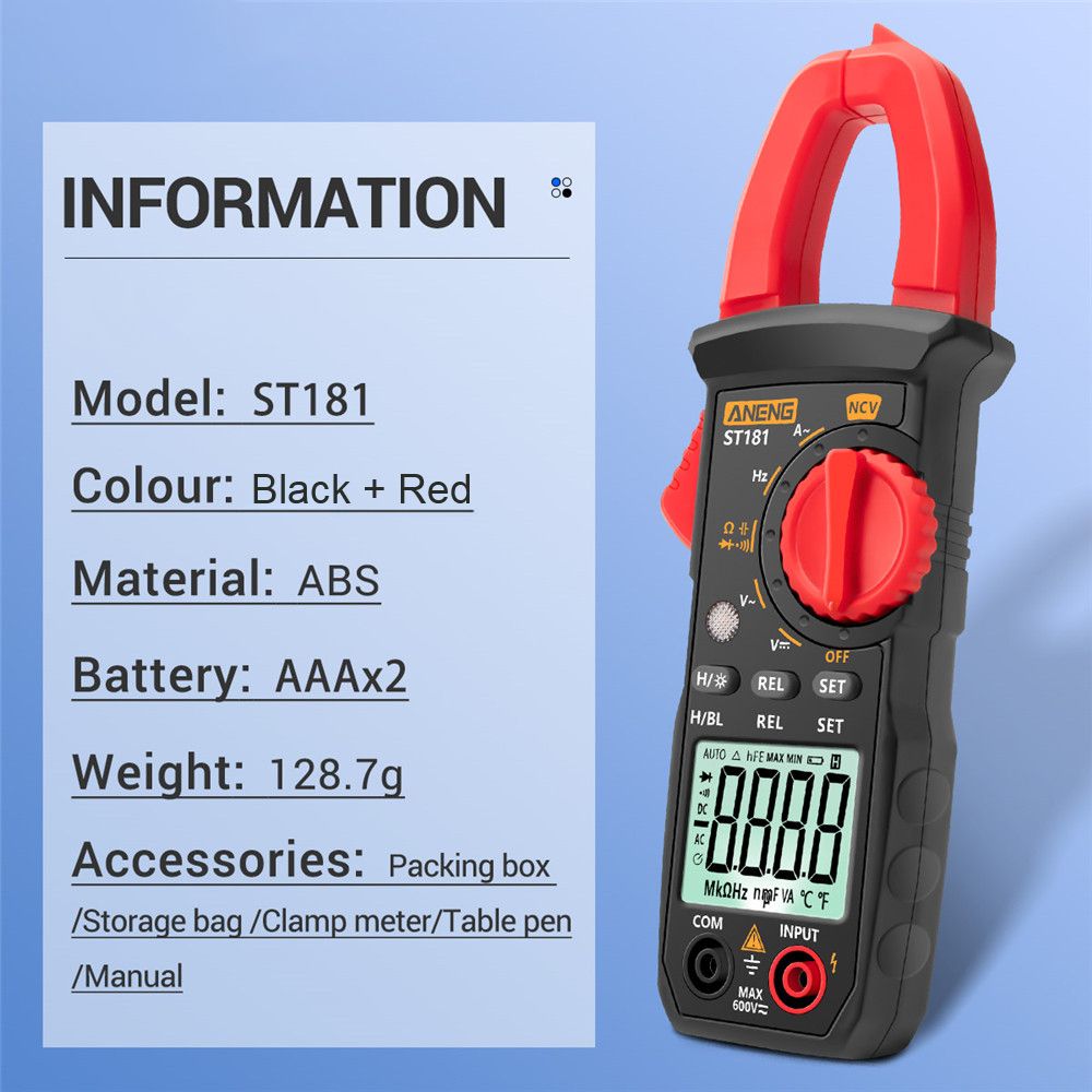 Professional Digital Multimeter ACDC Voltage Tester Ammeter Continuity Checker For Electronics Rep 4