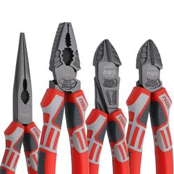 professional universal wire cutter, chrome vanadium needle nose crimping pliers for electricians & diy