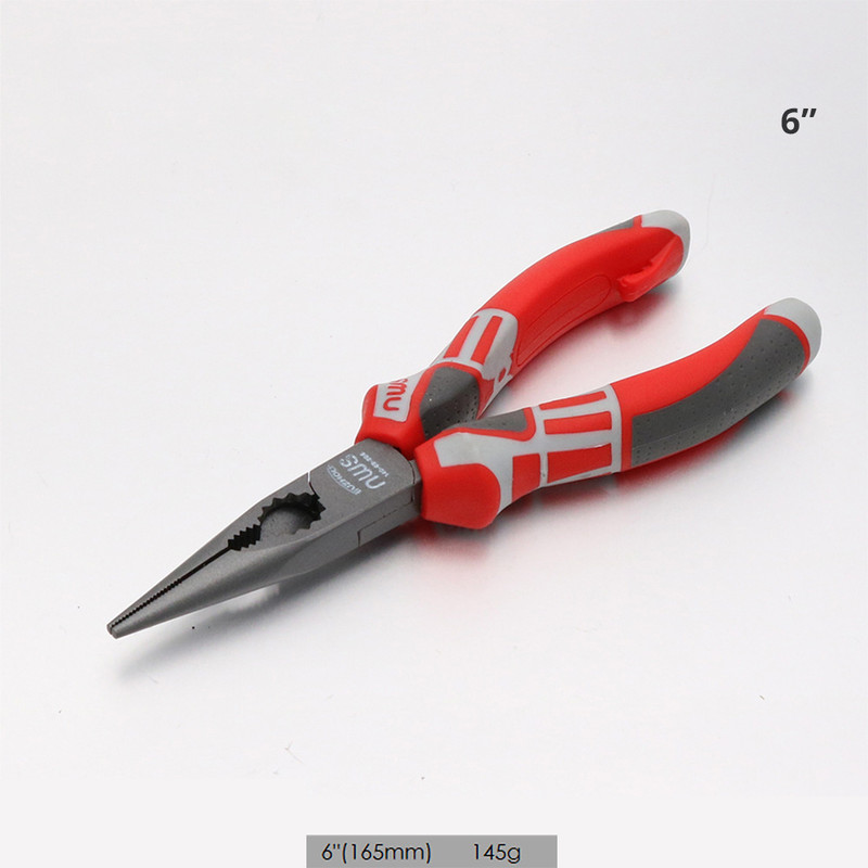 Professional Universal Wire Cutter Chrome Vanadium Needle Nose Crimping Pliers For Electricians  DI 8