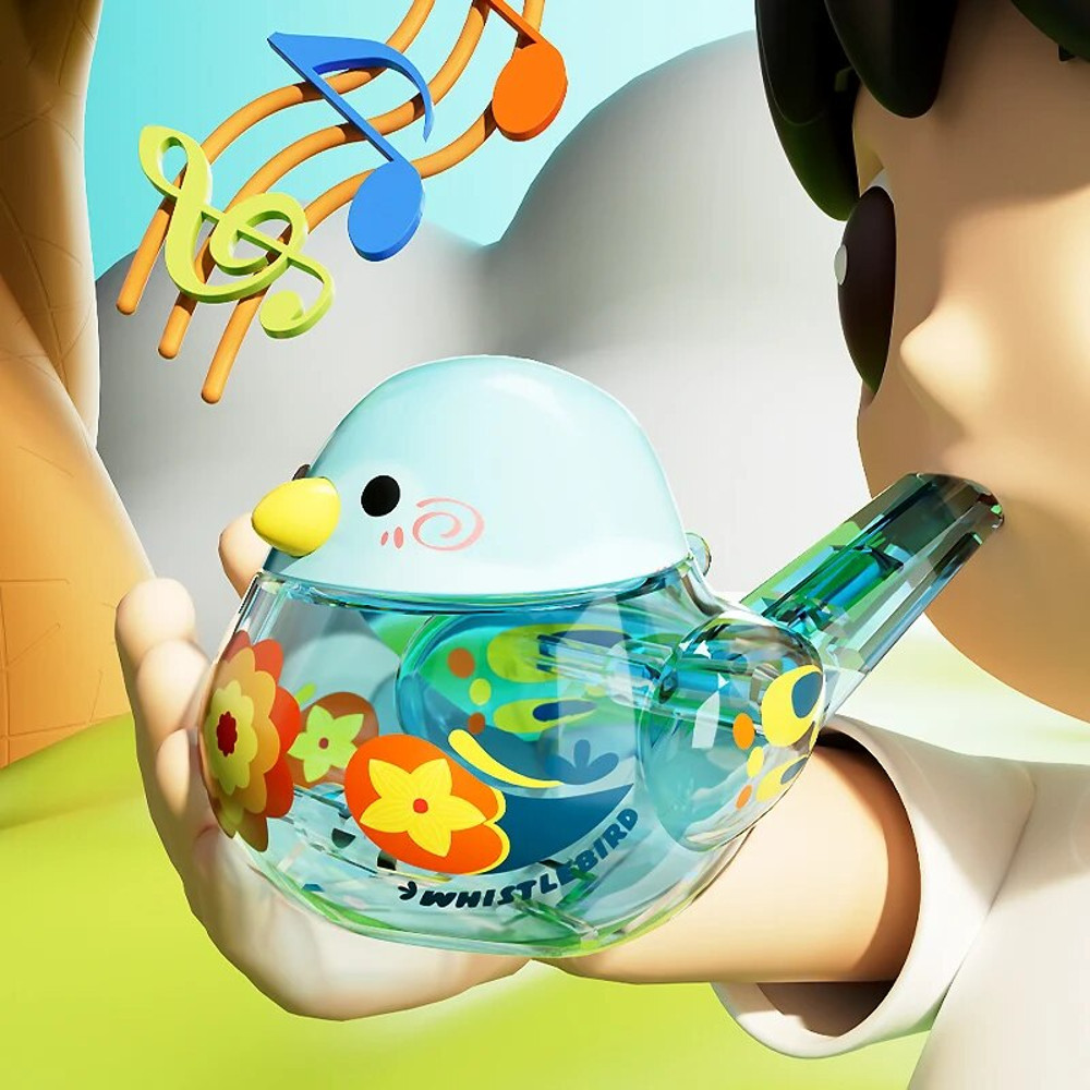 Water Bird Whistle Toy For Babies KidsMusical Bird Call Whistle With Water Training Fun Infant To 2