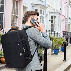 ultimate travel backpack, ryanair cabin bag compliant, laptop-friendly carry-on for men & women – mochila para viaje