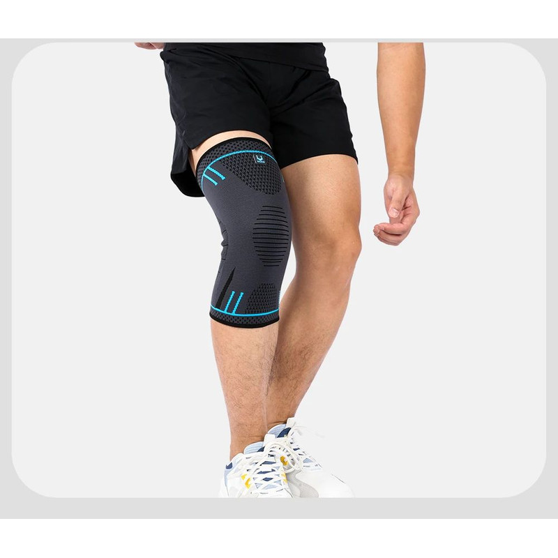 Breathable Knee Support Sleeve With Compression  Elastic Sports Knee Brace For Gym Running  Basketb