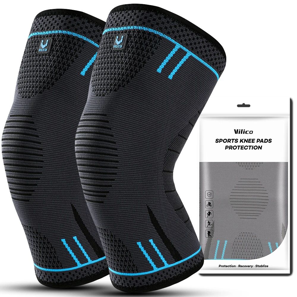 Breathable Knee Support Sleeve With Compression  Elastic Sports Knee Brace For Gym Running  Basketb