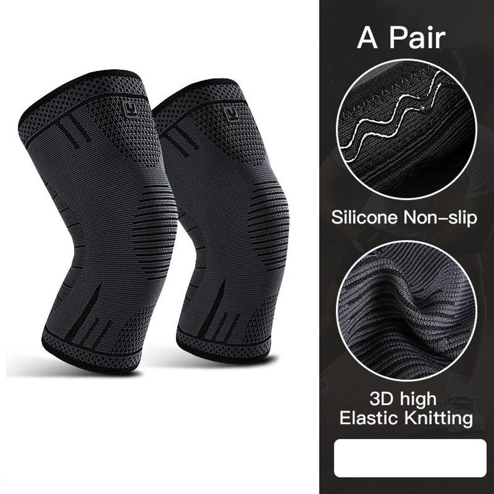 Breathable Knee Support Sleeve With Compression  Elastic Sports Knee Brace For Gym Running  Basketb 15