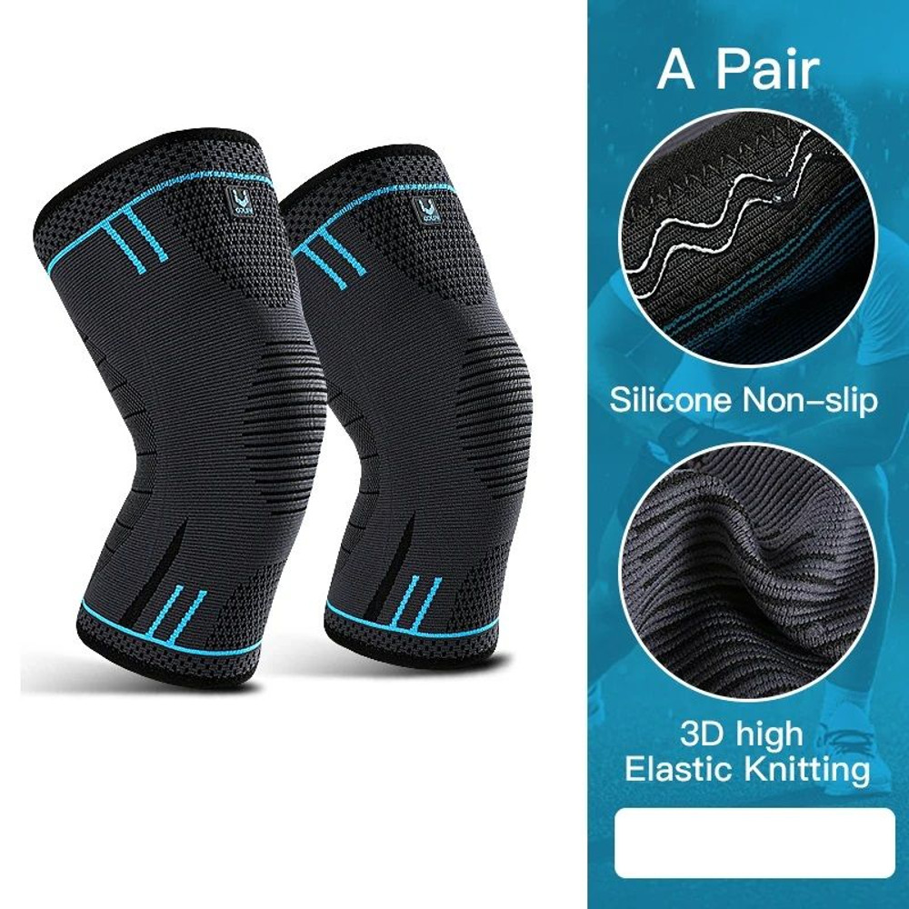 Breathable Knee Support Sleeve With Compression  Elastic Sports Knee Brace For Gym Running  Basketb 16