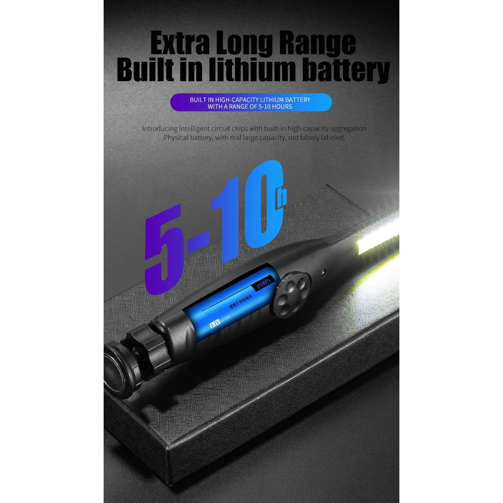 Bright Cordless Work Lights Portable COB LED Inspection Lamp For Mechanics Home And Garage Use 8