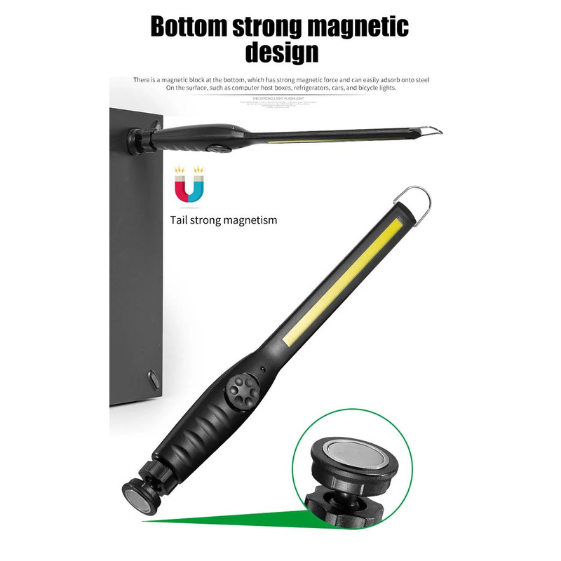 Bright Cordless Work Lights Portable COB LED Inspection Lamp For Mechanics Home And Garage Use 5