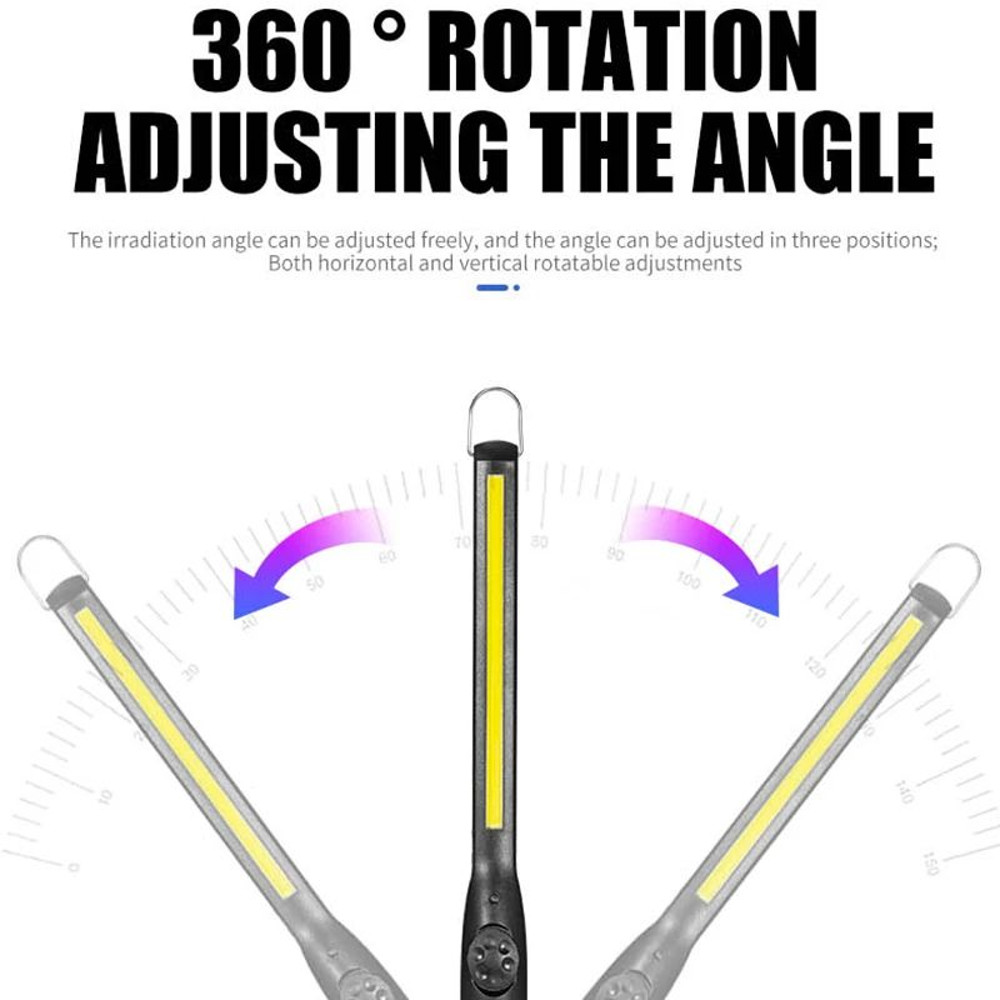 Bright Cordless Work Lights Portable COB LED Inspection Lamp For Mechanics Home And Garage Use 11
