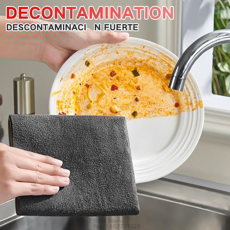 Thickened Magic Cleaning Cloth Microfiber Glass Clean Towel Reusable Washable Lintfree Cleaning Rag