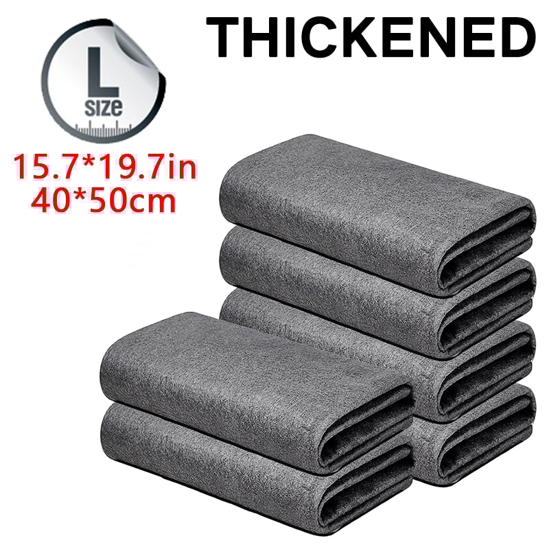 Thickened Magic Cleaning Cloth Microfiber Glass Clean Towel Reusable Washable Lintfree Cleaning Rag