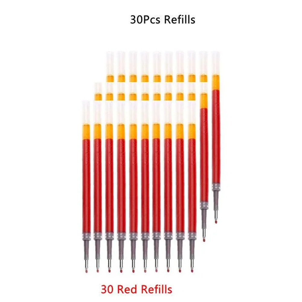 Retractable Gel Pens Set Smooth Black Red  Blue Ink Ballpoint Pens for Writing Office  School S