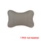 Car Neck Pillows Both Side PU Leather Pack Headrest For Head Pain Relief Comfort 9
