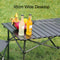 Premium Outdoor Folding Long Table Portable Storage Black Camping Desk For BBQ Picnic Beach 2