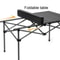 Premium Outdoor Folding Long Table Portable Storage Black Camping Desk For BBQ Picnic Beach 3