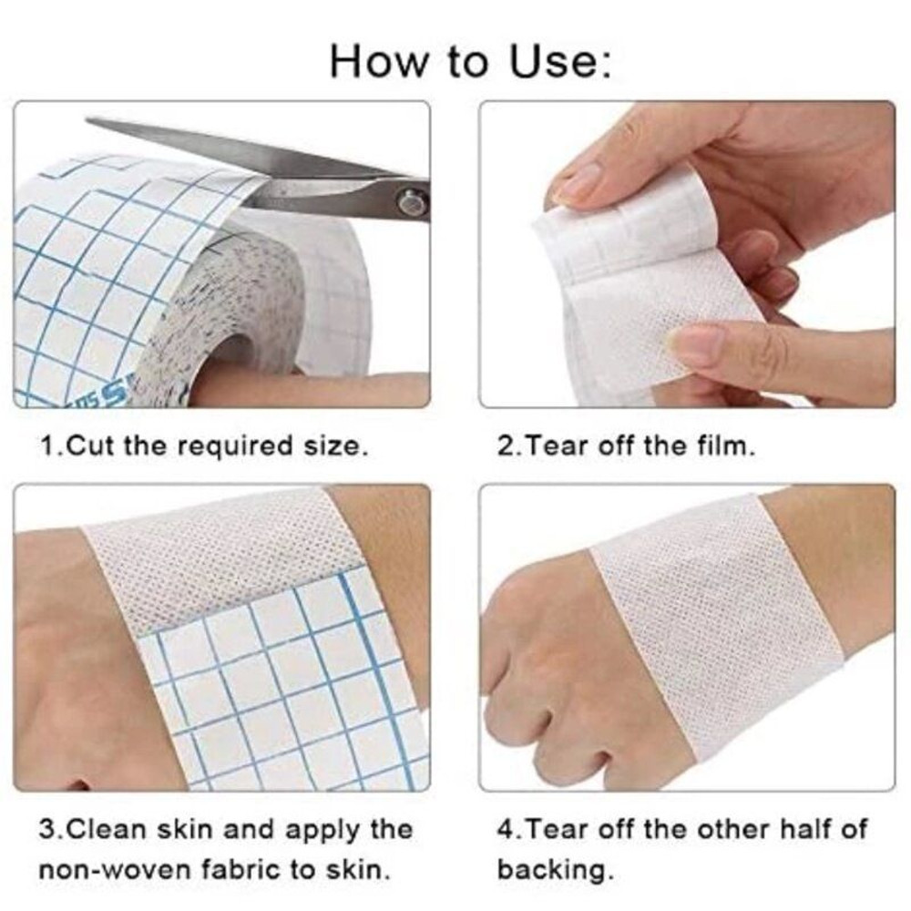 Medical Adhesive Dressing Roll NonWoven Sticky Wound Patch Flexible Breathable Bandage Tape for