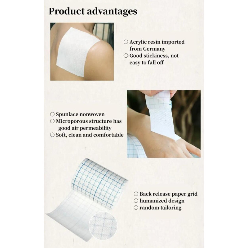 Medical Adhesive Dressing Roll NonWoven Sticky Wound Patch Flexible Breathable Bandage Tape for