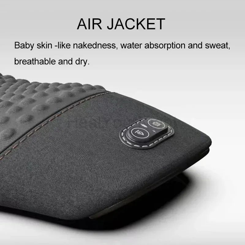 Back Protection Cushion Electric Massage Pillow Flat Waist Relief Support With Heating Vibration T 2