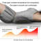 Back Protection Cushion Electric Massage Pillow Flat Waist Relief Support With Heating Vibration T 4