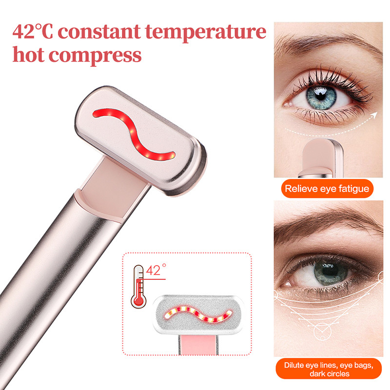 Anti-Wrinkle Skin Care Tool – EMS Microcurrent Facial Massager with Red Light