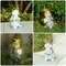 Solar-Powered Bunny Statue with LED Light – Outdoor Garden Figurine & Decoration
