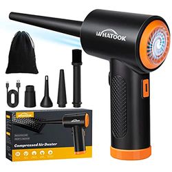 electric dust blower, high-performance 3-speed air duster for electronics, keyboard & home cleaning