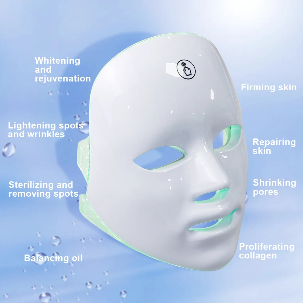 LED Facial Mask for Skin Rejuvenation Photon Therapy Face Mask for AntiAcne Wrinkle Removal