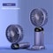 Handheld Mini Fan Foldable Portable Neck Hanging USB Rechargeable Fan With Phone Stand Display Scre 9