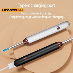 endoscope wax removal tool,type c intelligent visual ear cleaner with camera, silicone earplug otoscope for ear cleaning