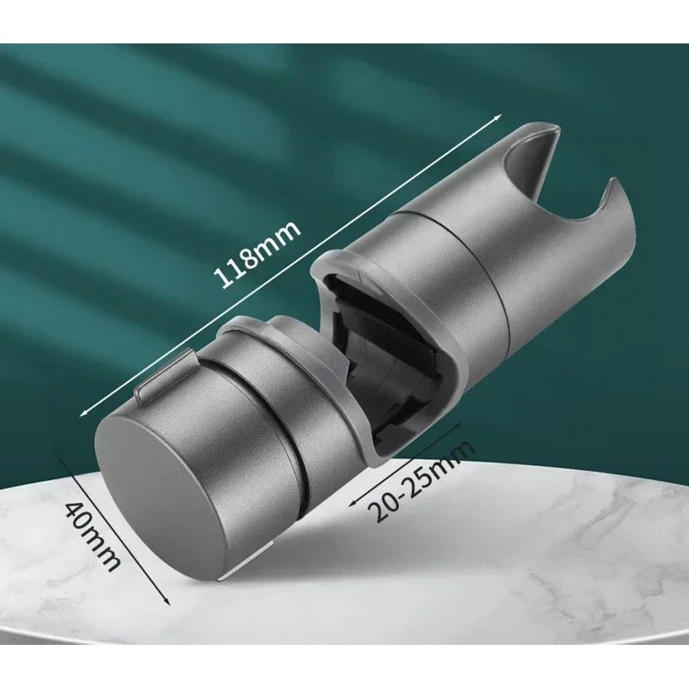 Universal Shower Head Holder Adjustable ABS Chrome Shower Rail Mount Bracket For Bathroom Accessori 7