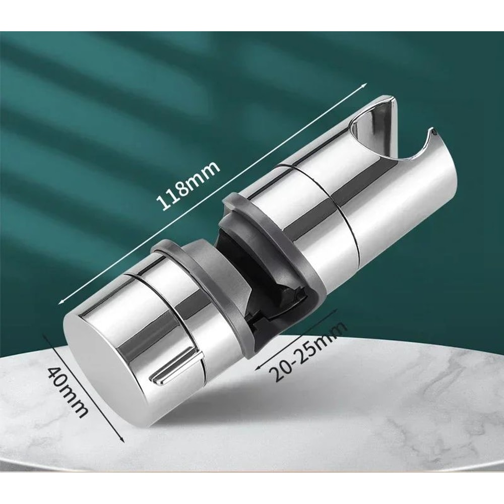 Universal Shower Head Holder Adjustable ABS Chrome Shower Rail Mount Bracket For Bathroom Accessori 8