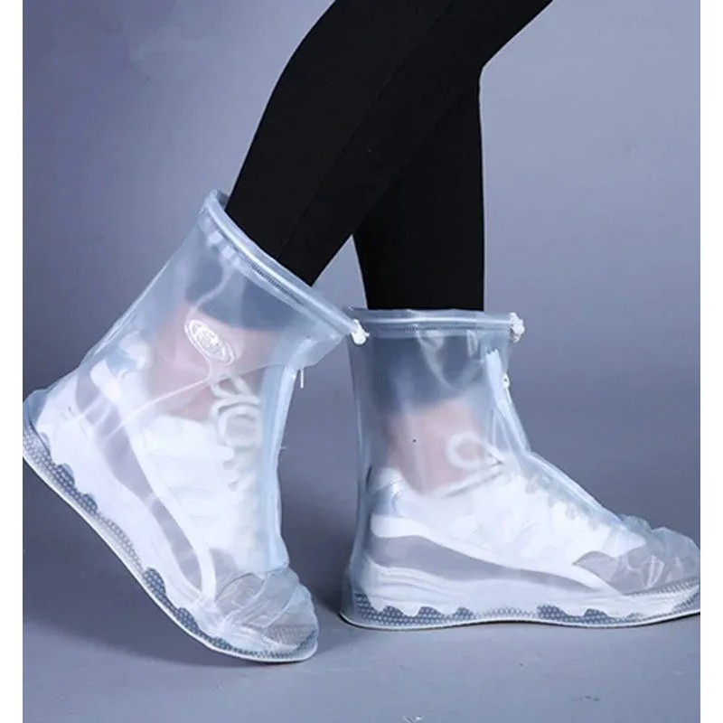 Premium Waterproof Rain Shoe Cover Thick PVC NonSlip Protectors For Adults Kids 2